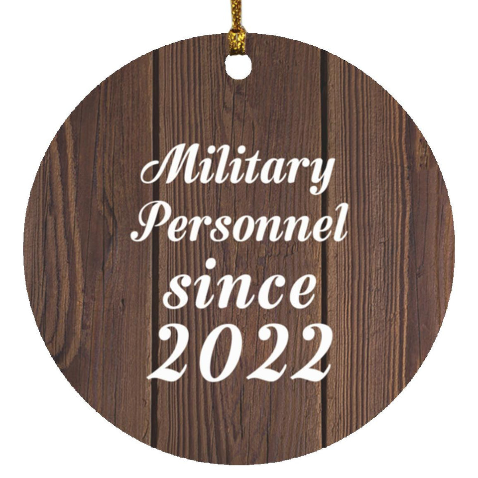 Military Personnel Since 2022 - Circle Ornament D