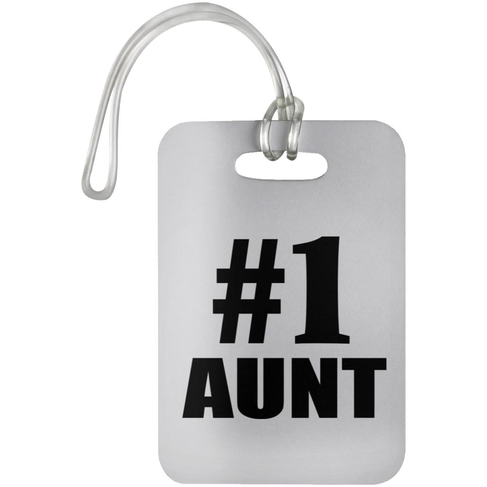 Number One #1 Aunt - Luggage Bag Tag