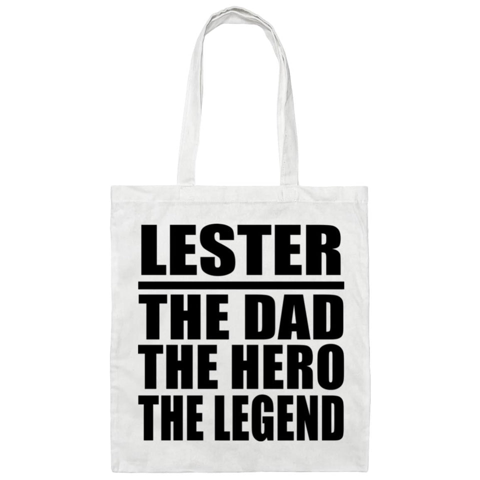 Lester The Dad The Hero The Legend - Tote Bag White