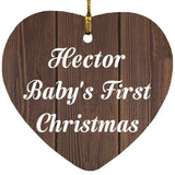 Hector Baby's First Christmas - Heart Ornament D