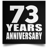73rd Anniversary 73 Years Anniversary - Poster Square