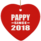 Pappy Since 2018 - Heart Ornament