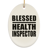 Blessed Health Inspector - Oval Ornament