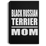 Black Russian Terrier Mom - Canvas Portrait