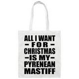 All I Want For Christmas Is My Pyrenean Mastiff - Tote Bag White