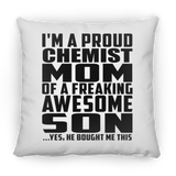 Proud Chemist Mom Of Awesome Son - Throw Pillow