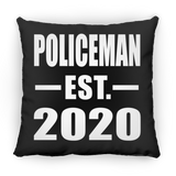 Policeman Established EST. 2020 - Throw Pillow Black