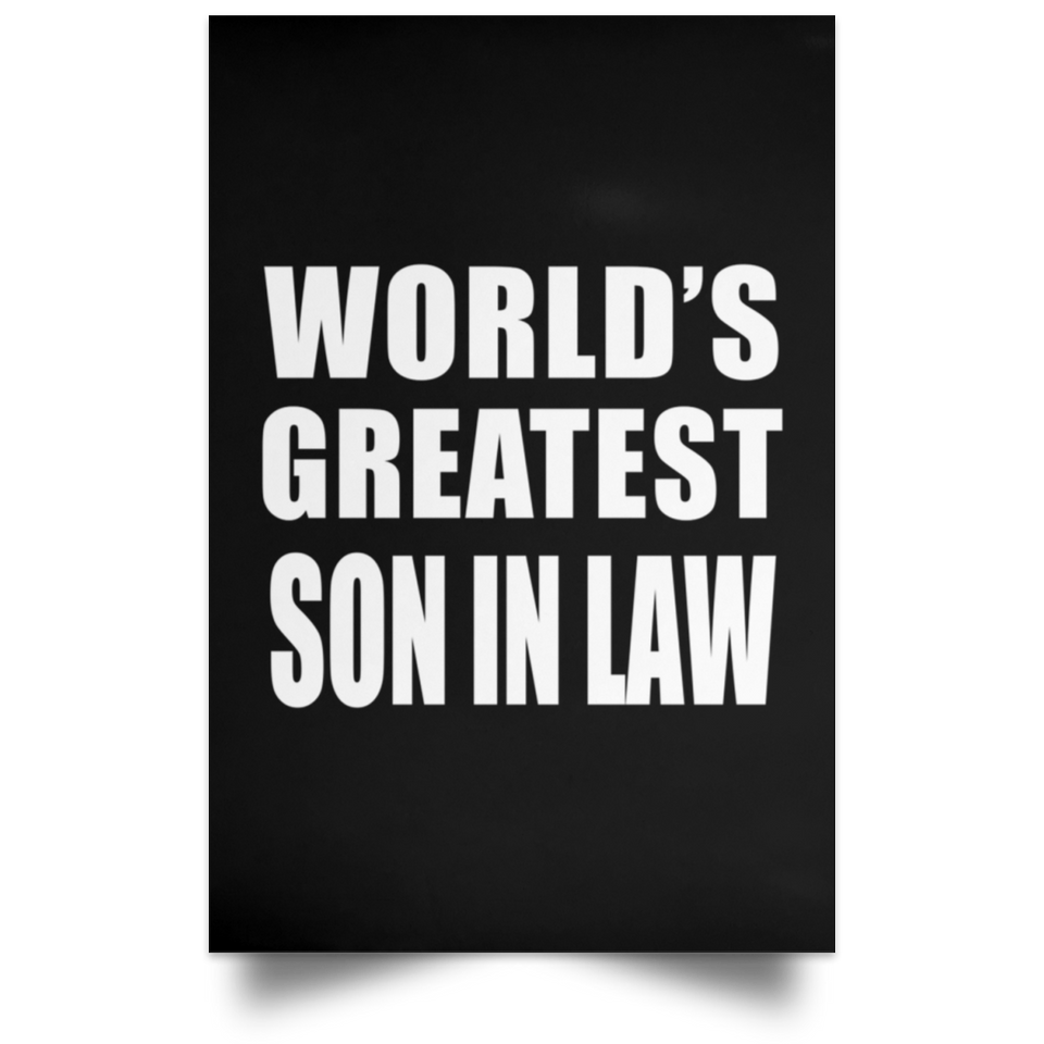 World's Greatest Son In Law - Poster Portrait