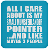 All I Care About Is My Small Munsterlander Pointer - Drink Coaster