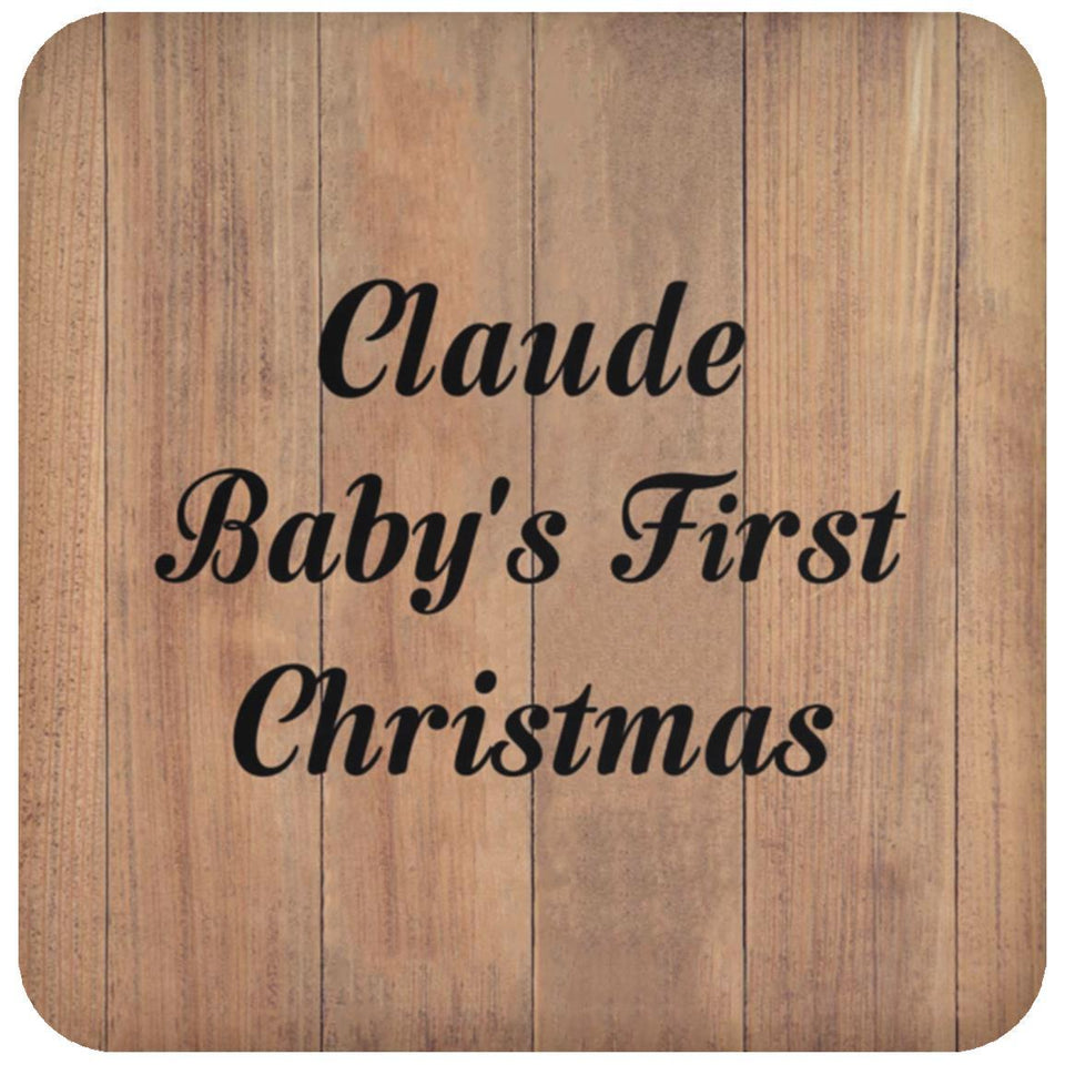 Claude Baby's First Christmas - Drink Coaster C