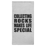 Collecting Rocks Makes Life Special - Hand Towel