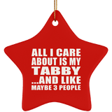 All I Care About Is My Tabby - Star Ornament