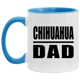 Chihuahua Dad - 11oz Accent Mug Blue