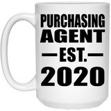 Purchasing Agent Established EST. 2020 - 15oz Coffee Mug