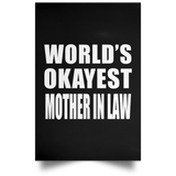 World's Okayest Mother In Law - Poster Portrait
