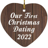 Our First Christmas Dating 2022 - Heart Ornament D