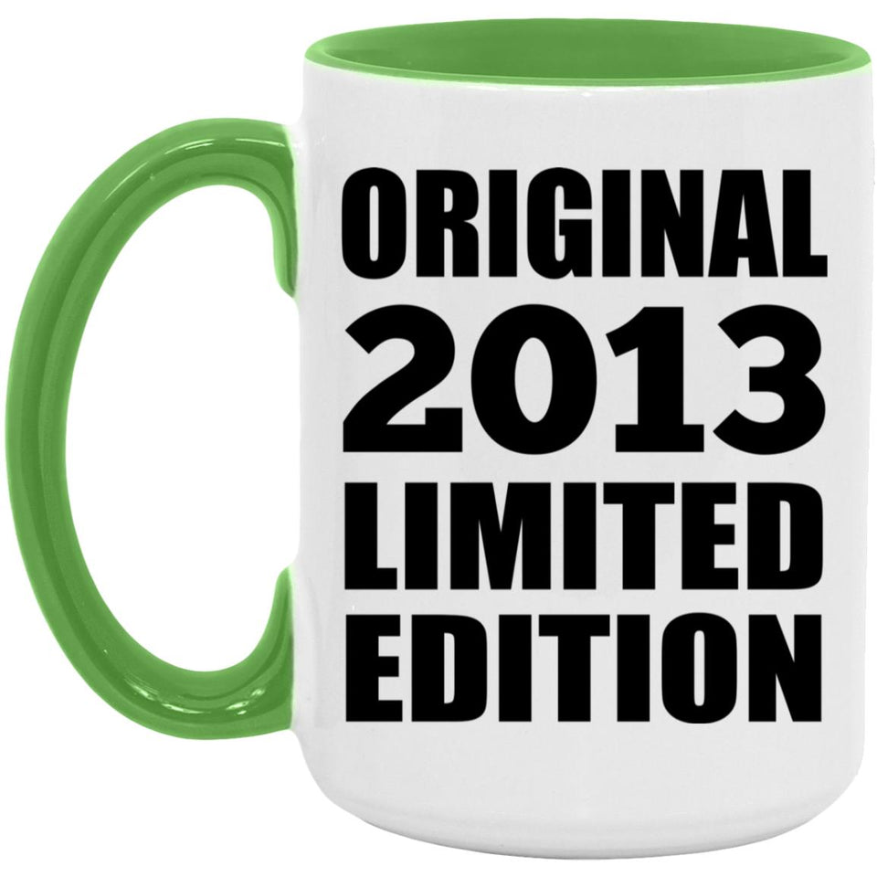 11th Birthday Original 2013 Limited Edition - 15oz Accent Mug Green