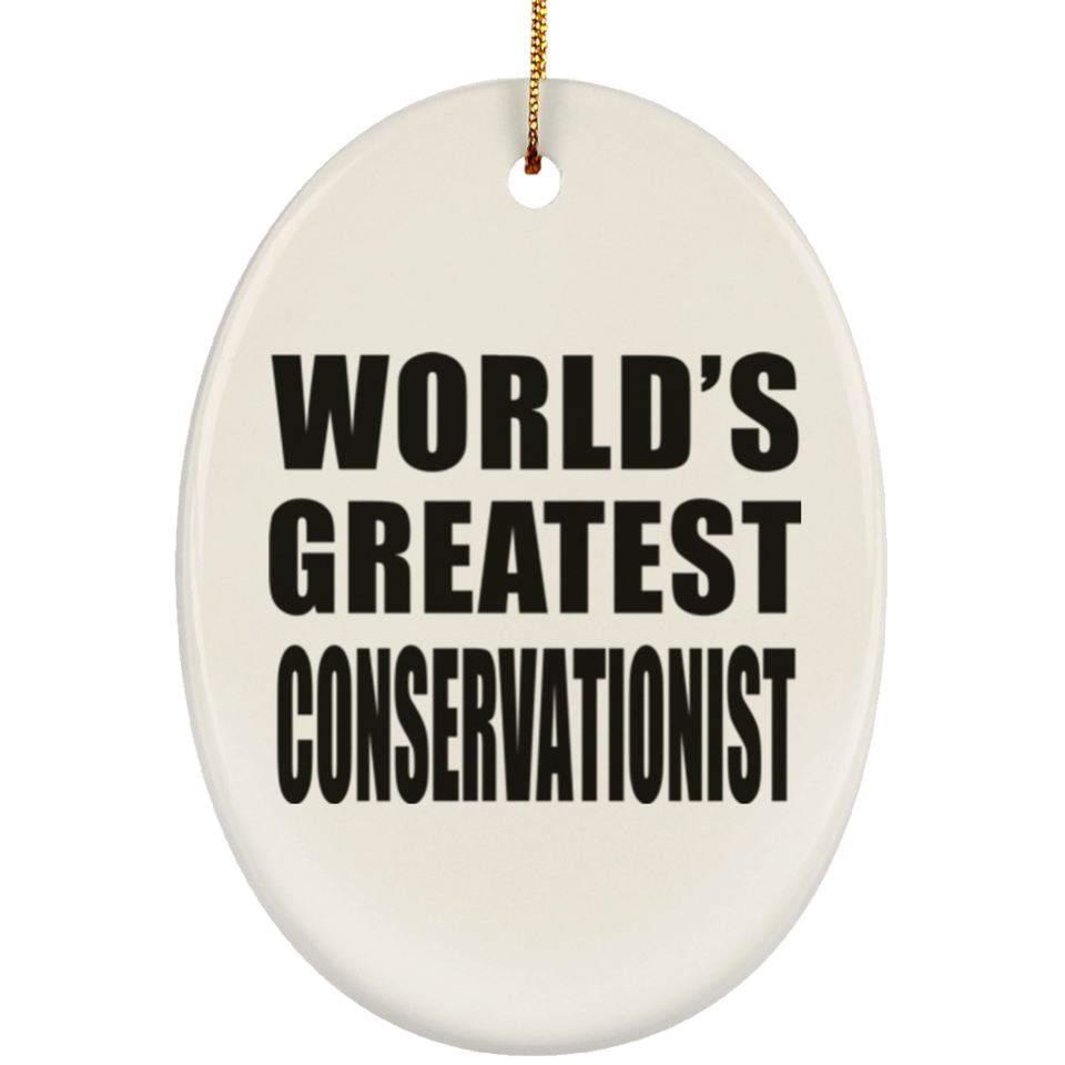 World's Greatest Conservationist - Oval Ornament