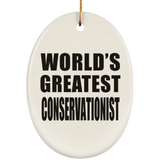 World's Greatest Conservationist - Oval Ornament