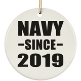 Navy Since 2019 - Circle Ornament
