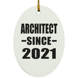 Architect Since 2021 - Oval Ornament