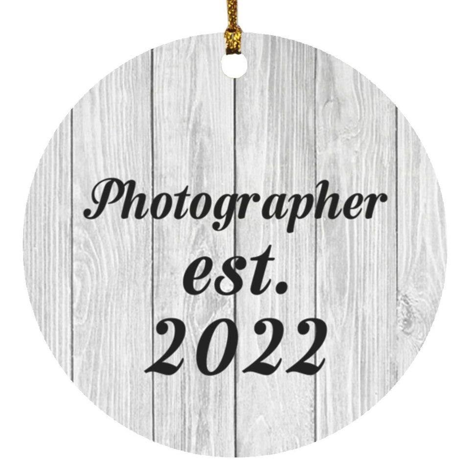 Photographer Established Est. 2022 - Circle Ornament F