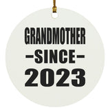Grandmother Since 2023 - Circle Ornament