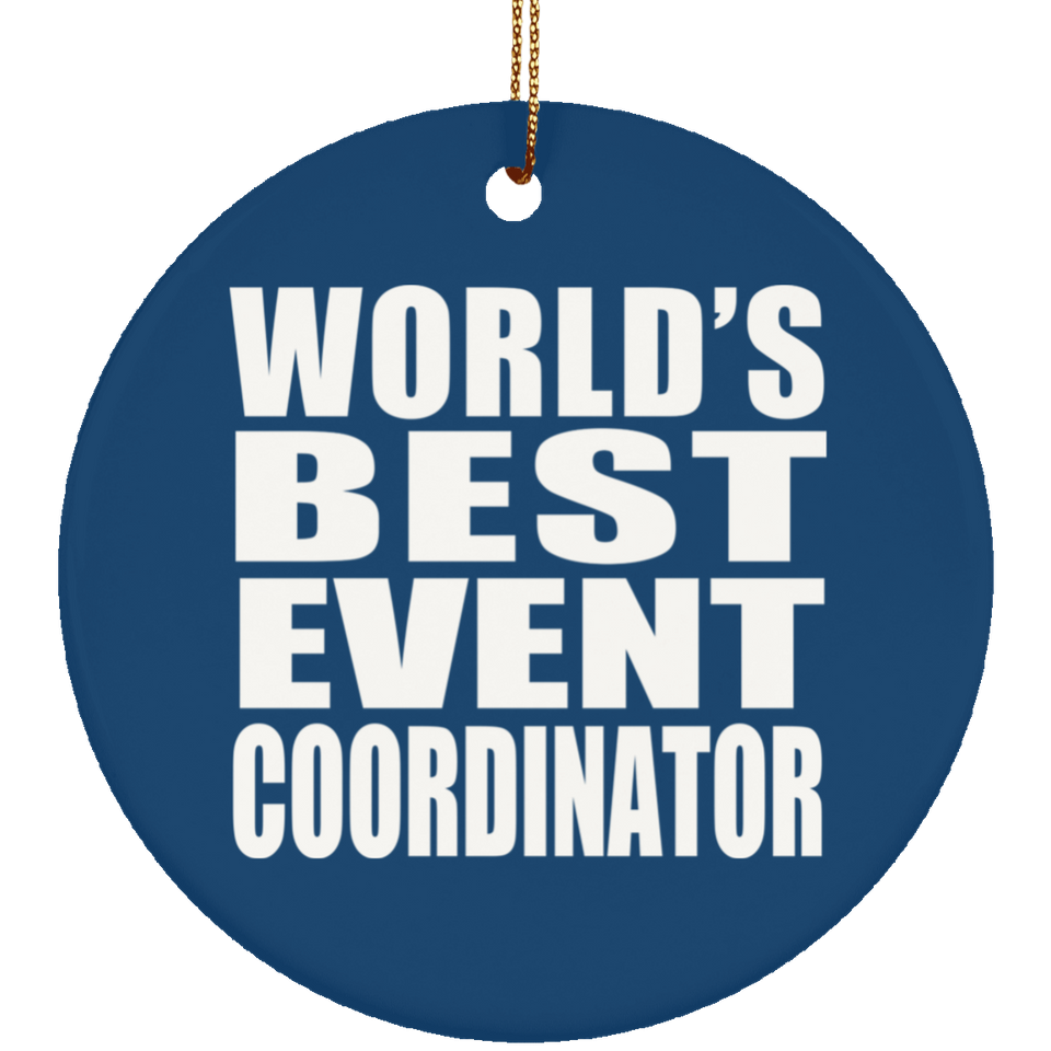 World's Best Event Coordinator - Circle Ornament