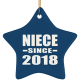 Niece Since 2018 - Star Ornament