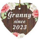 Granny Since 2023 - Heart Ornament A