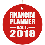 Financial Planner Established EST. 2018 - Circle Ornament