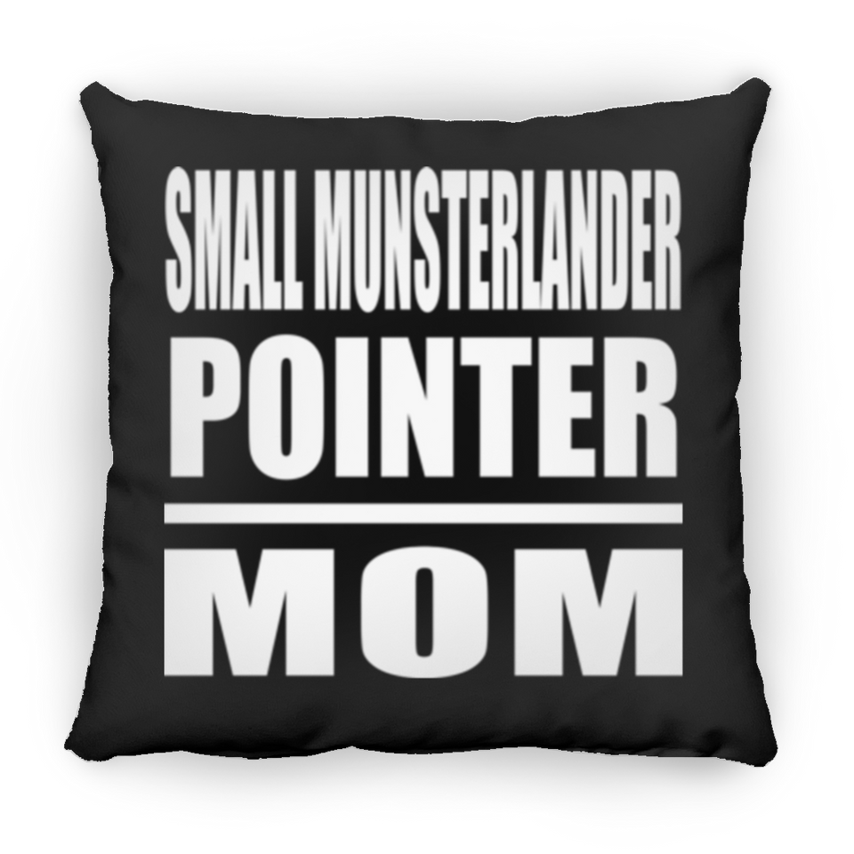 Small Munsterlander Pointer Mom - Throw Pillow Black