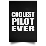 Coolest Pilot Ever - Poster Portrait