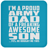 Proud Army Dad Of Awesome Son - Drink Coaster