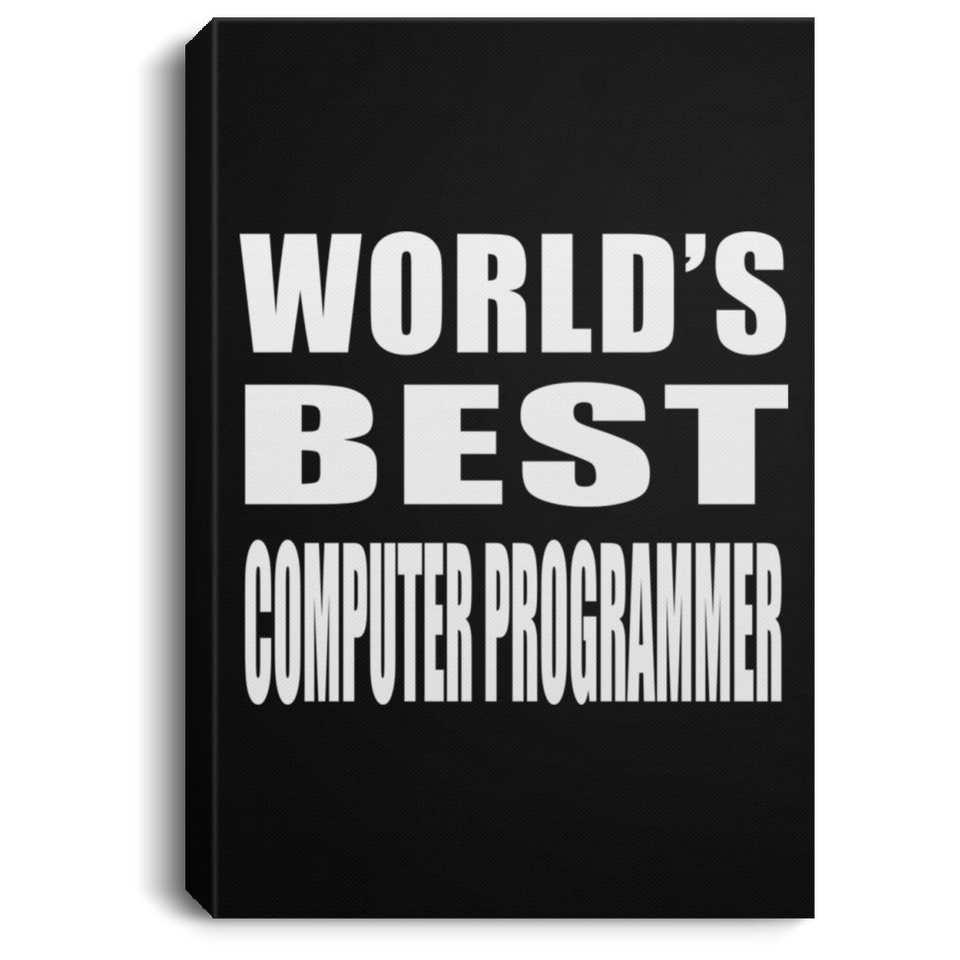 World's Best Computer Programmer - Canvas Portrait