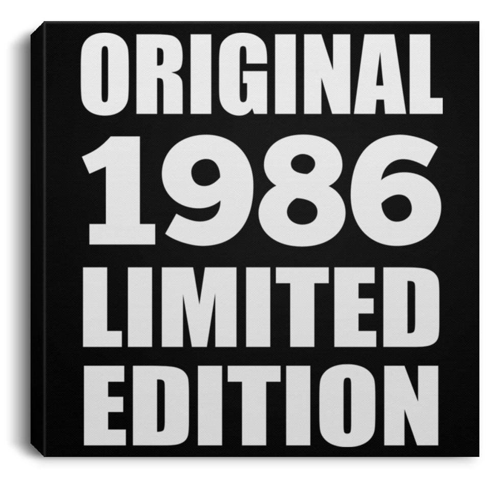 38th Birthday Original 1986 Limited Edition - Canvas Square