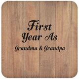 First Year As Grandma & Grandpa - Drink Coaster C