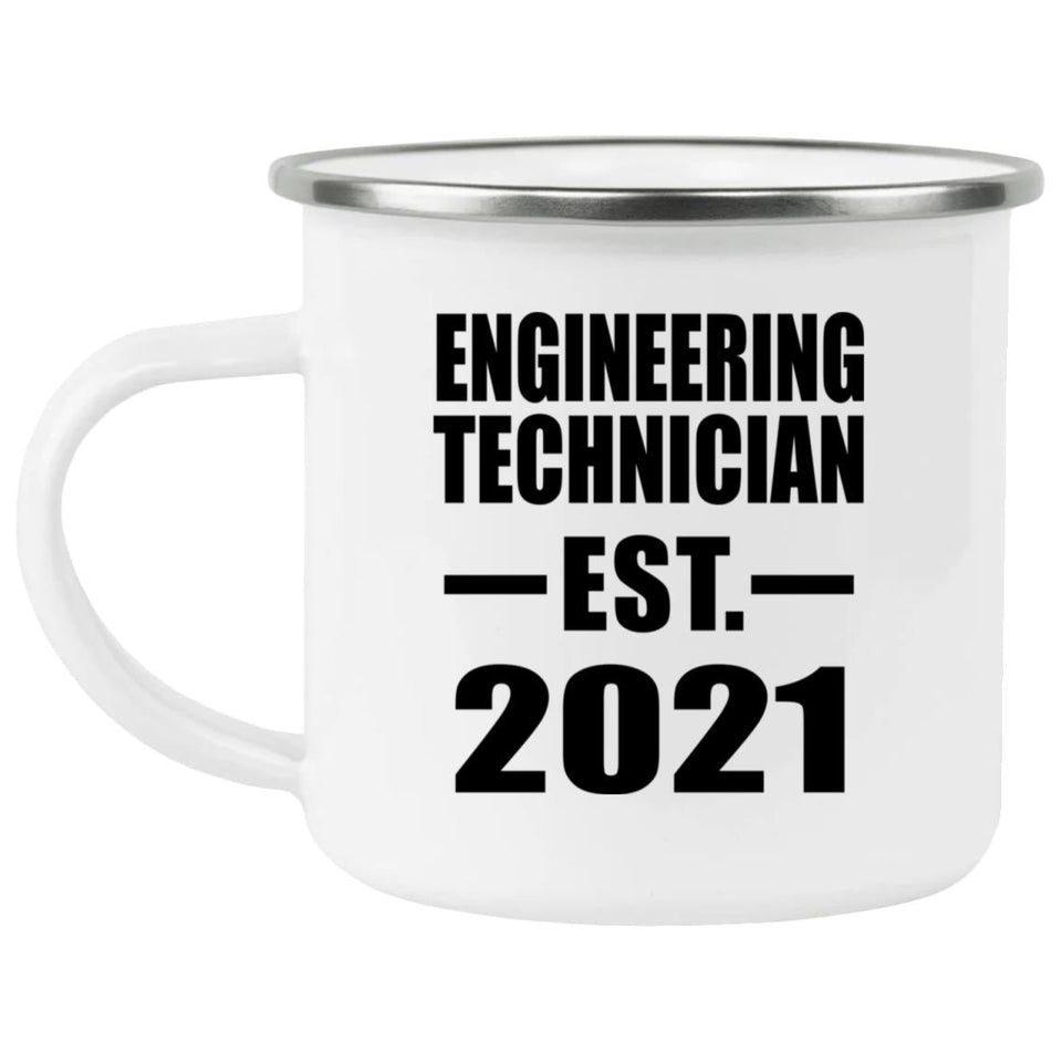 Engineering Technician Established EST. 2021 - 12oz Camping Mug