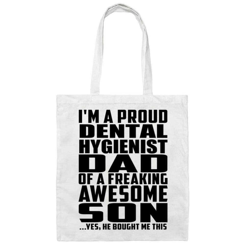Proud Dental Hygienist Dad Of Awesome Son - Tote Bag White