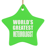 World's Greatest Meteorologist - Star Ornament