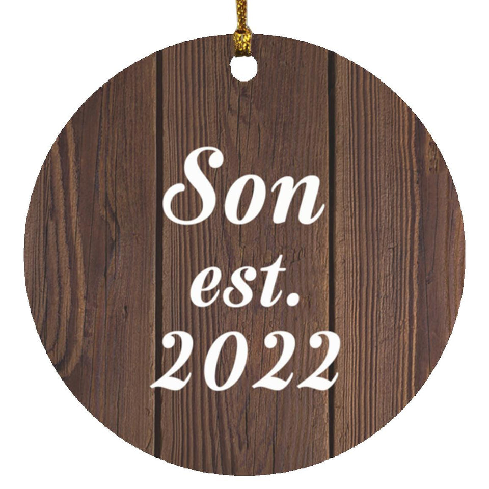 Son Established EST. 2022 - Circle Ornament D