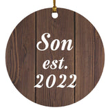Son Established EST. 2022 - Circle Ornament D
