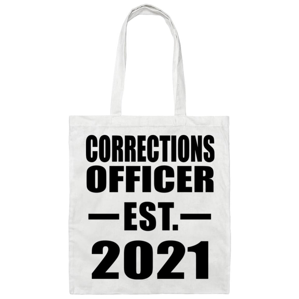 Corrections Officer Established EST. 2021 - Tote Bag White