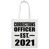 Corrections Officer Established EST. 2021 - Tote Bag White