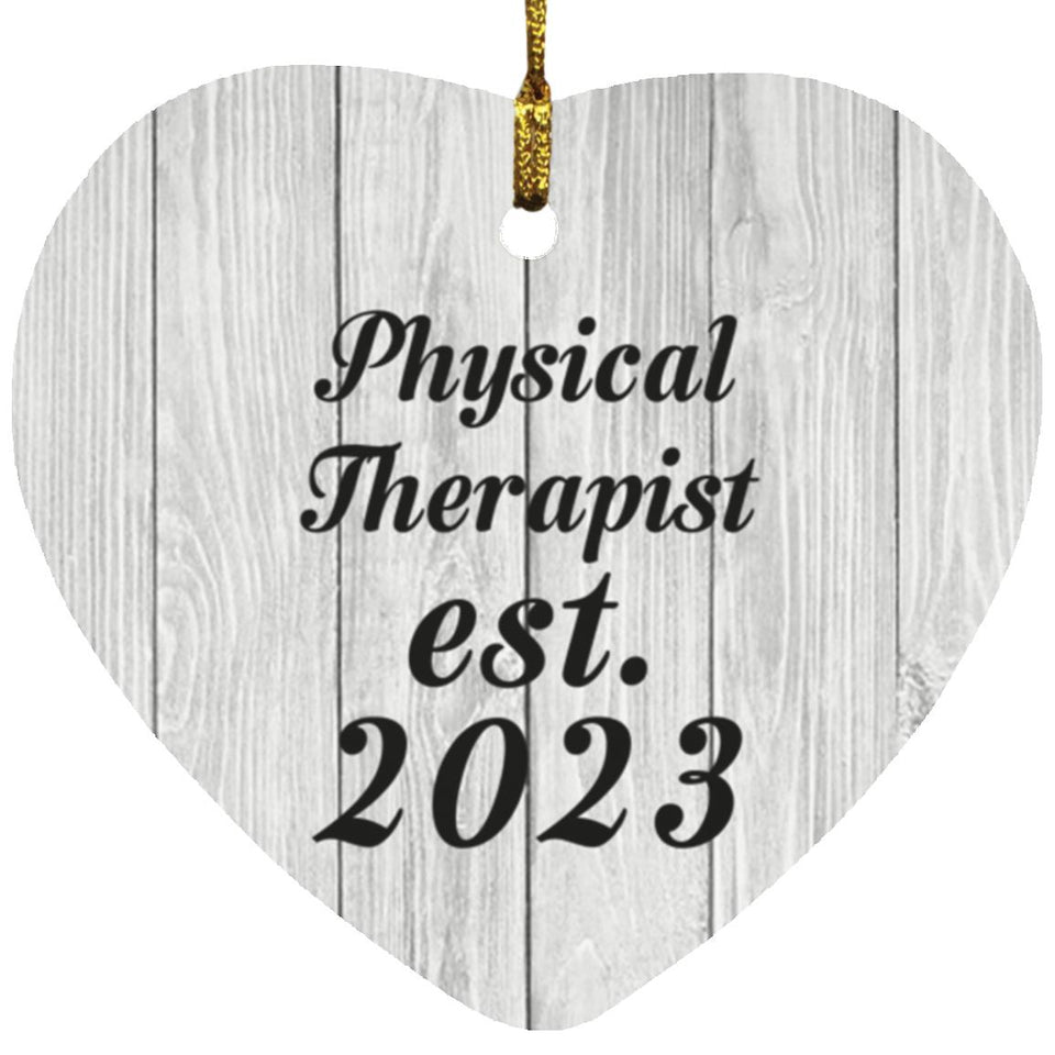 Physical Therapist Established Est. 2023 - Heart Ornament F