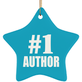 Number One #1 Author - Star Ornament