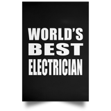 World's Best Electrician - Poster Portrait