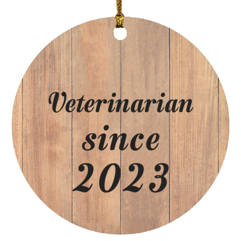 Veterinarian Since 2023 - Circle Ornament C