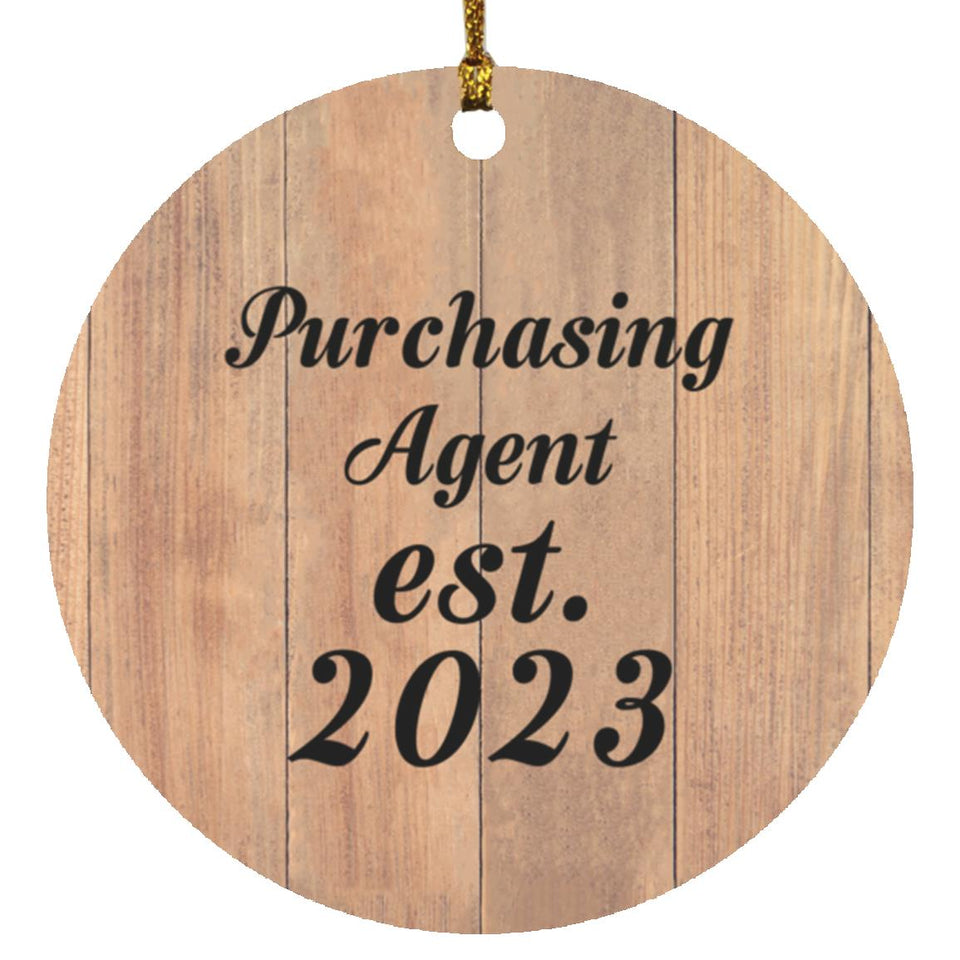 Purchasing Agent Established Est. 2023 - Circle Ornament C