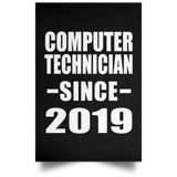 Computer Technician Since 2019 - Poster Portrait